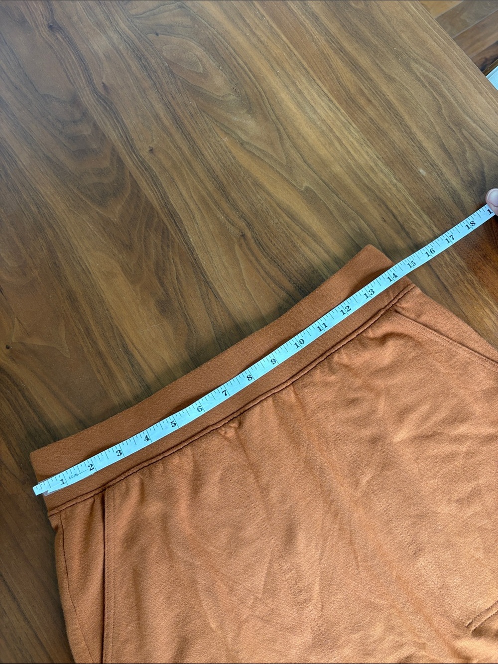 Lou & Grey Signaturesoft Pocket Midi Skirt Rust Small Buttery Soft Side Slit - Picture 4 of 6